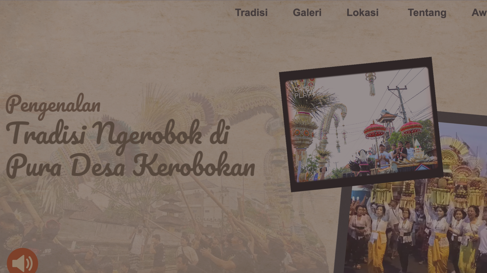 Website Pengenalan Budaya (Desa Bali)
